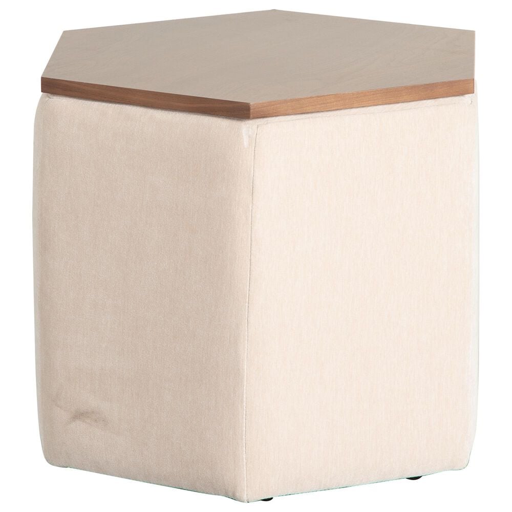 Jonathan Louis Hexel Storage Ottoman in Amici Sand, , large