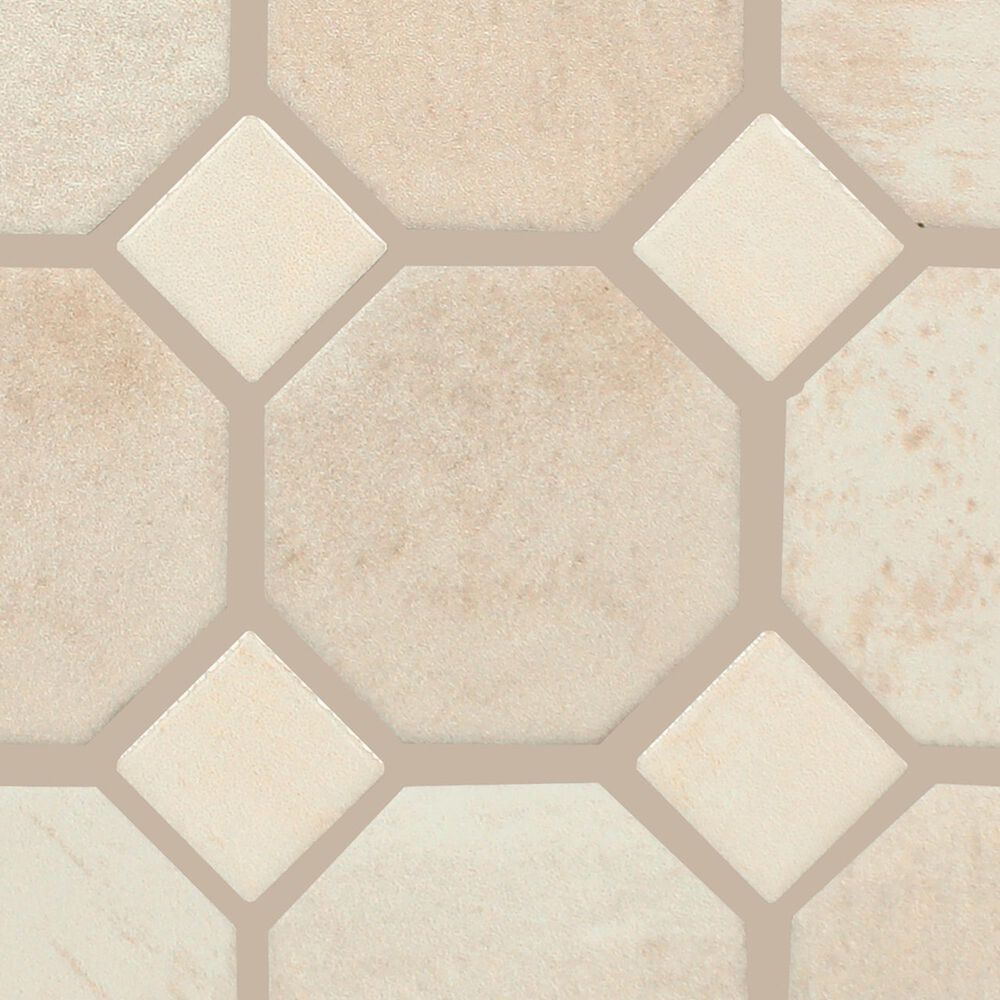 Dal-Tile Relicca Unbound 12" x 12" Octagon Dot Ceramic Mosaic Sheet, , large