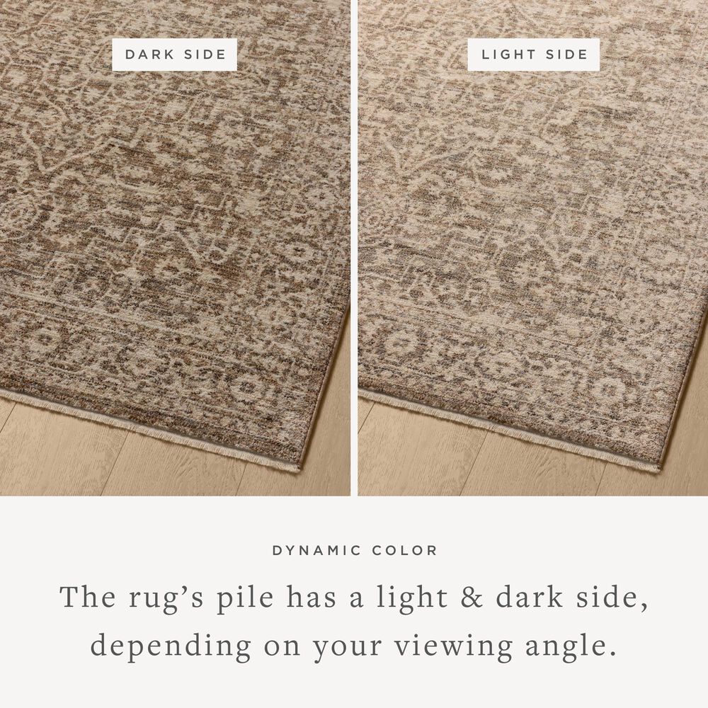 Loloi II Newman 2&#39;7&quot; x 10&#39; Dark Taupe and Natural Runner, , large