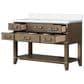 Lexora Home Norwalk 48" Single Bathroom Vanity in Grey Oak with White Cultured Marble Top and Rectangular Sink, , large
