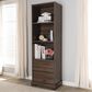 Baxton Studio Burnwood Bookcase in Brown, , large