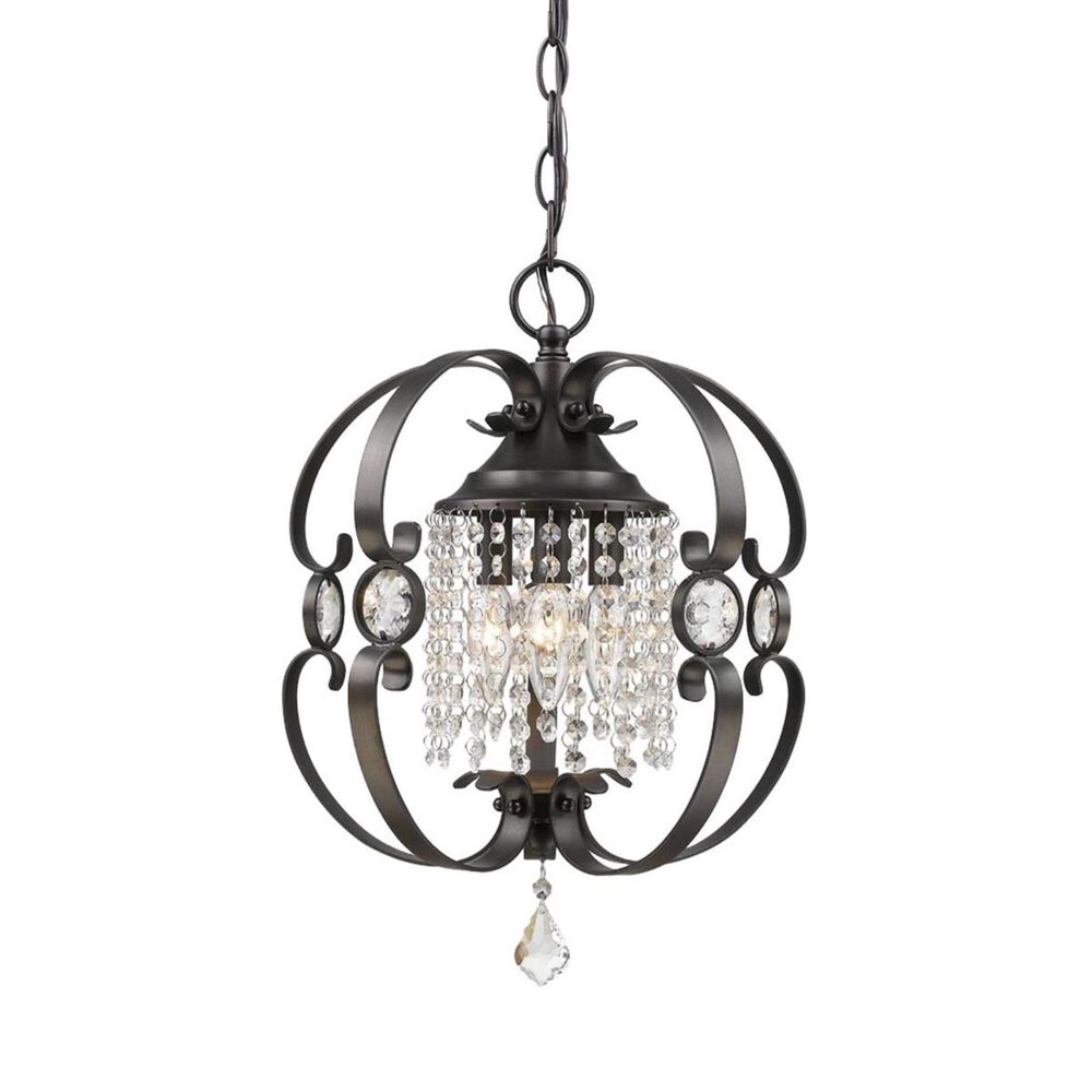 Golden Lighting Ella Semi-Flush in Etruscan Bronze, , large