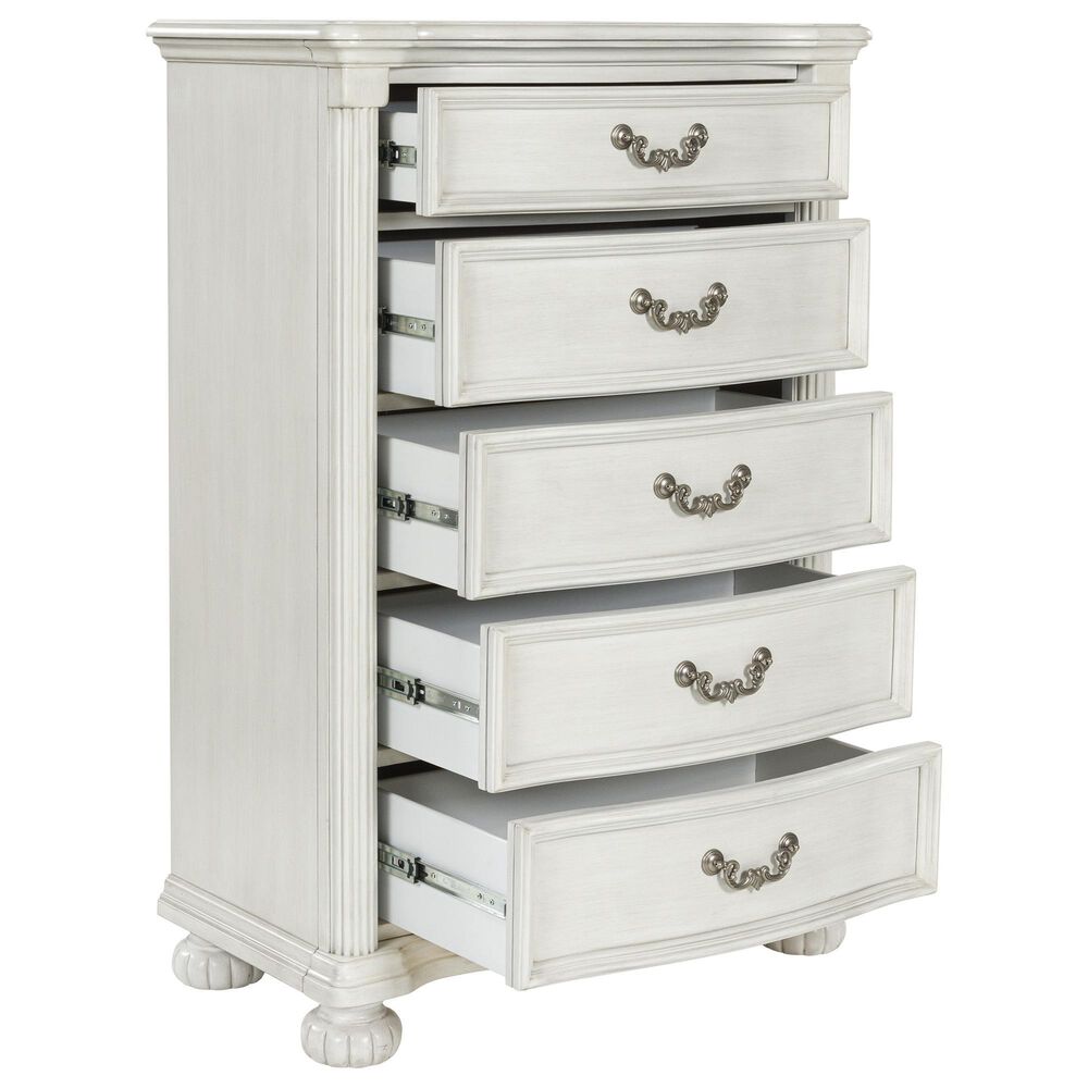 Ashley Montelaine 5-Drawer Chest in Antique White, , large