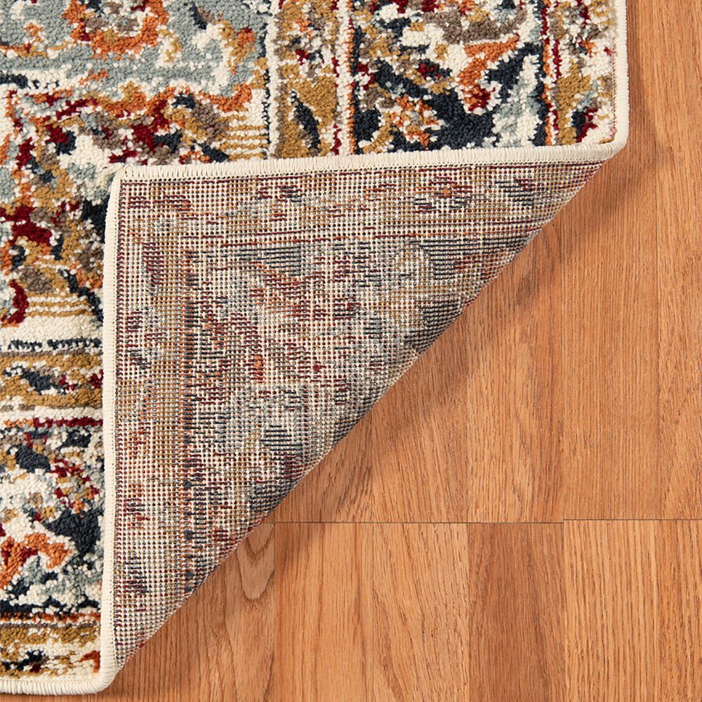 Amer Rugs Allure 2&#39; x 3&#39; Ivory and Navy Blue Area Rug, , large