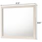 Crown Mark Lorraine Dresser Mirror in Antique White, , large