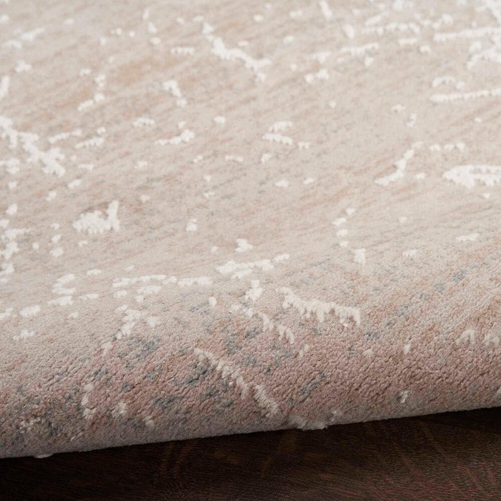 Nourison Exhale 2&#39;2&quot; x 7&#39;6&quot; Mocha and Ivory Runner, , large