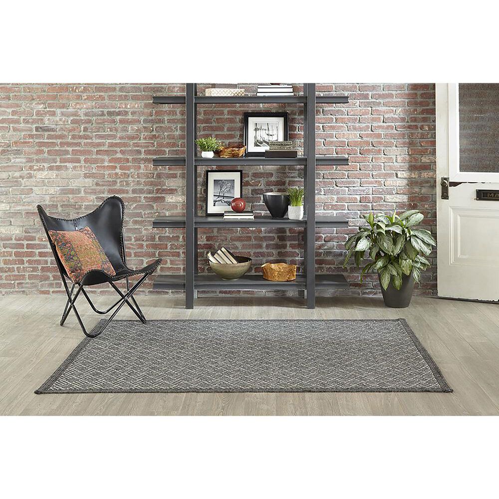 Momeni Como COM-4 10&#39; x 13&#39; Charcoal Area Performance Rug, , large