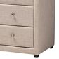 Baxton Studio Tessa 3-Drawer Nightstand in Beige, , large