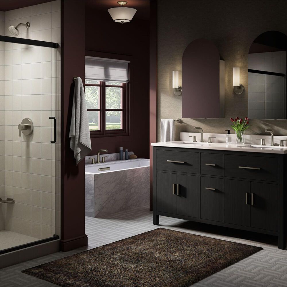 Kohler Elate Widespread Bathroom Sink Faucet in Vibrant Brushed Nickel, , large