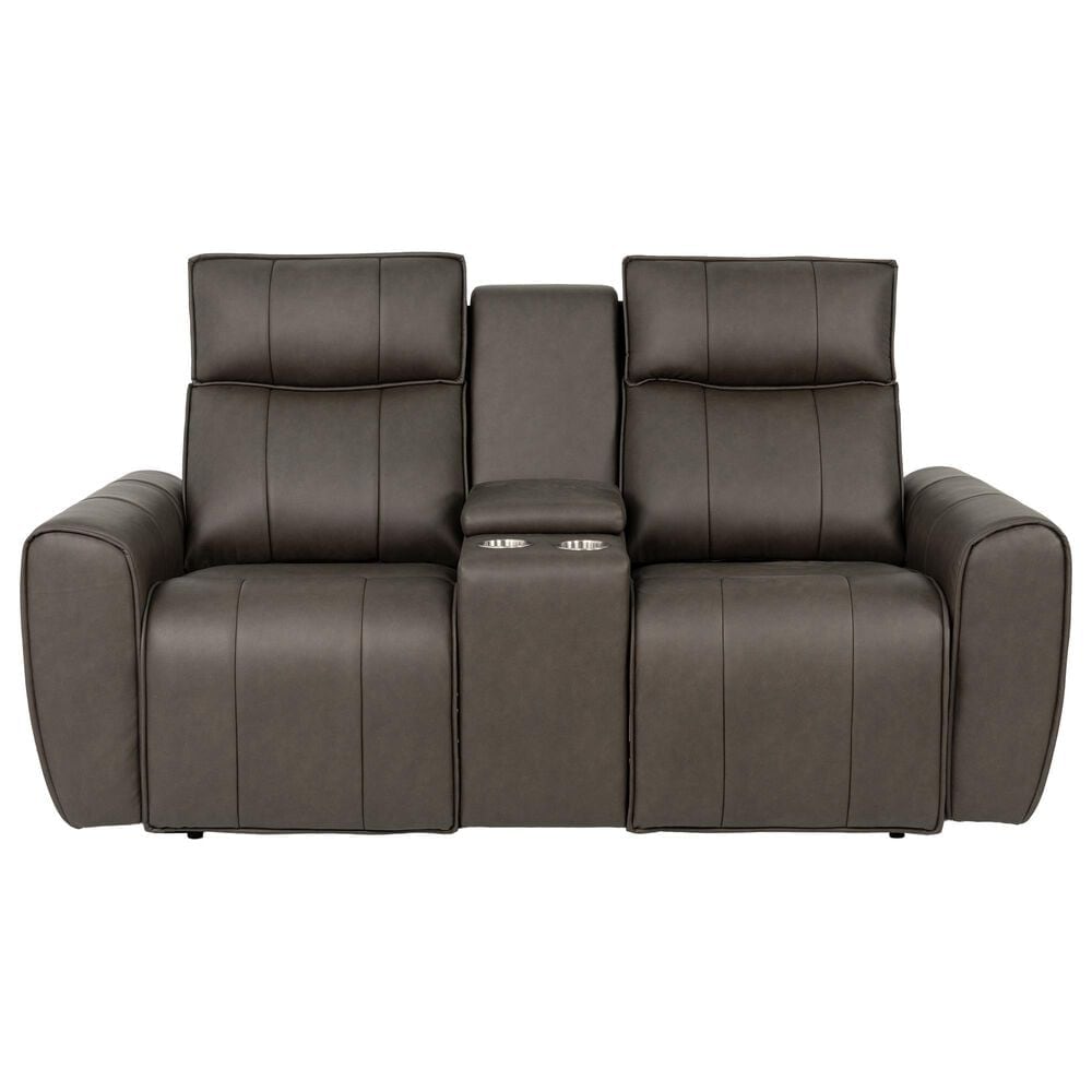 Aurora Furnishings Power Headrest Reclining Loveseat in Dallas Espresso, , large