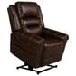 Flexsteel Oscar Power Lift Recliner with Power Lumbar and Headrest in Brown, , large