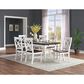 Golden Wave Furniture Mountain Retreat 7-Piece Rectangular Dining Set in Dark Mocha and Antique White, , large