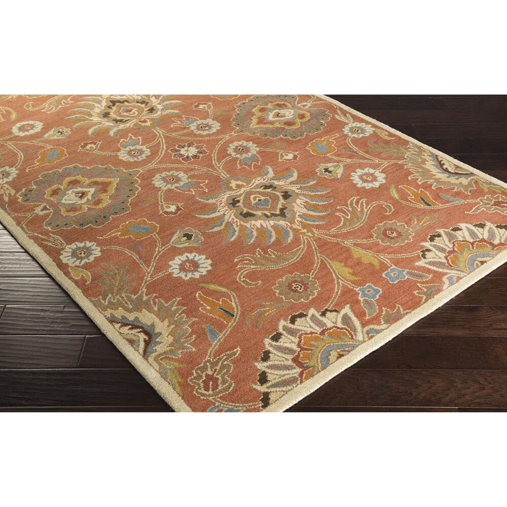 Surya Caesar CAE-1107 6&#39; x 9&#39; Orange, Khaki and Denim Area Rug, , large