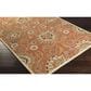Surya Caesar CAE-1107 6" x 9" Orange, Khaki and Denim Area Rug, , large
