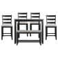 Mayberry Hill Martin 6-Piece Counter Dining Set in Gray, , large