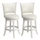 CorLiving Counter Height Swivel Stool in White - Set of 2, , large