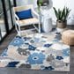 Safavieh Cabana CBN308F 3" x 5" Grey and Blue Indoor/Outdoor Area Performance Rug, , large