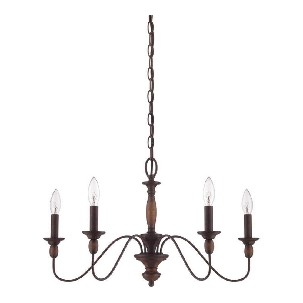 Quoizel Holbrook 5 Light Chandelier in Tuscan Brown, , large
