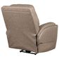HomeStretch Power Recliner with Power Headrest and Lumbar in Sand, , large