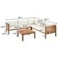 Hearth and Haven 4-Piece Outdoor Sectional Set in Beige, , large