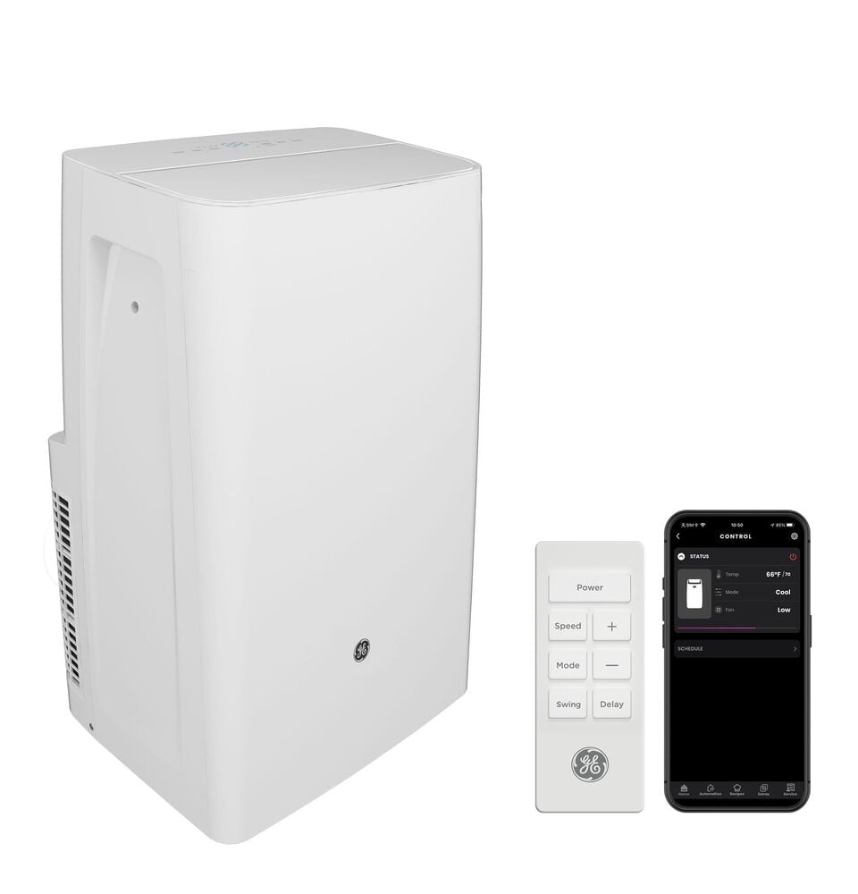 GE Appliances 8,000 BTU DOE SACC Portable Air Conditioner with Remote, Cools Rooms up to 350 Sq. Ft., , large