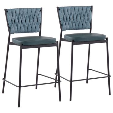 Lumisource Tania Counter Stool in Green (Set of 2), , large