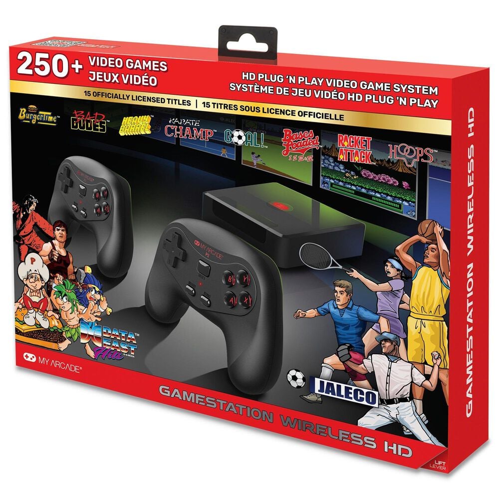 My Arcade Gamestation Wireless HD Data East Video Game Console in Black, , large
