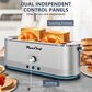HOMLUX 4-Slice Toaster with 7 Browning Settings in Silver, , large