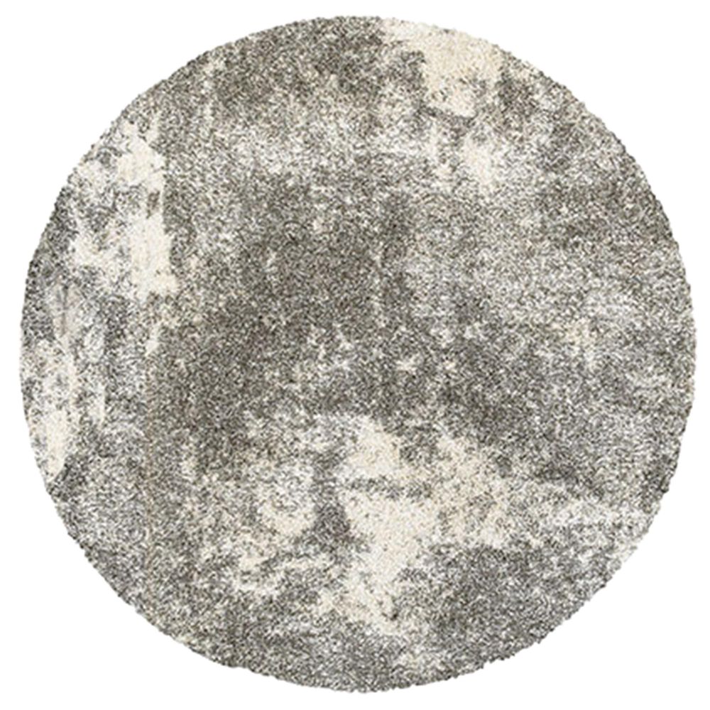 Oriental Weavers Henderson 5503H 7&#39;10&quot; Round Ivory and Gray Area Rug, , large