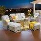 HOMLUX 6-Piece Patio Conversation Set with Coffee Table in Light Grey, , large