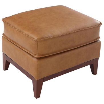 Italiano Furniture Newport Leather Ottoman in Camel, , large