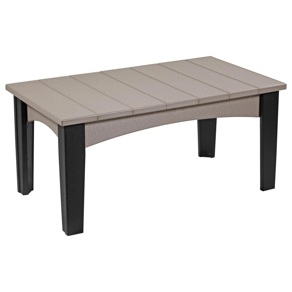 Amish Orchard Island Coffee Table in Weatherwood and Black, , large