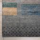 RIZZY Spectrum Dark Blue, Gray, Teal, Ivory, Cream, Green and Dusty Rose 8" x 10" Area Rug, , large