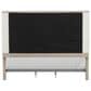 Furniture of America Candra King Upholstered Panel Bed in Natural Oak, , large