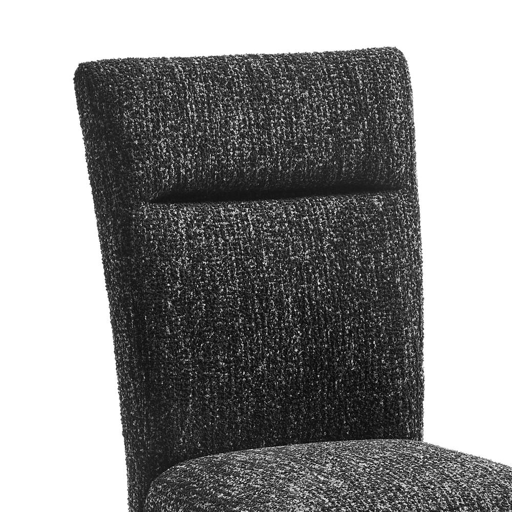 Modern Market Contemporary Dining Side Chair in Black Upholstery, , large