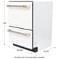 Cafe 24" Double Drawer Dishwasher in Matte White, , large