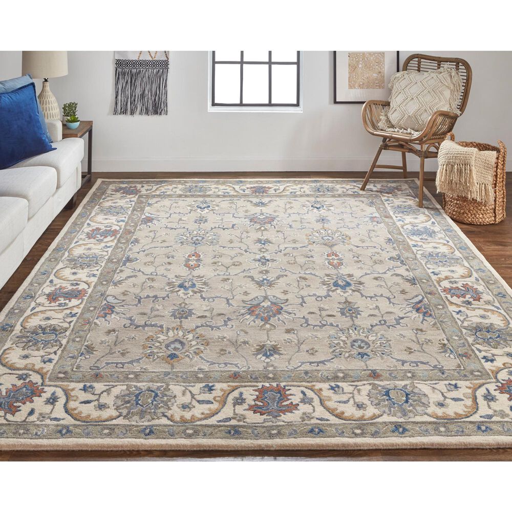 Feizy Rylan 10&#39; x 14&#39; Gray Area Rug, , large