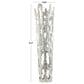 Maple and Jade 9" Abstract Drip Decorative Vase with Melting Designed Body in Silver, , large