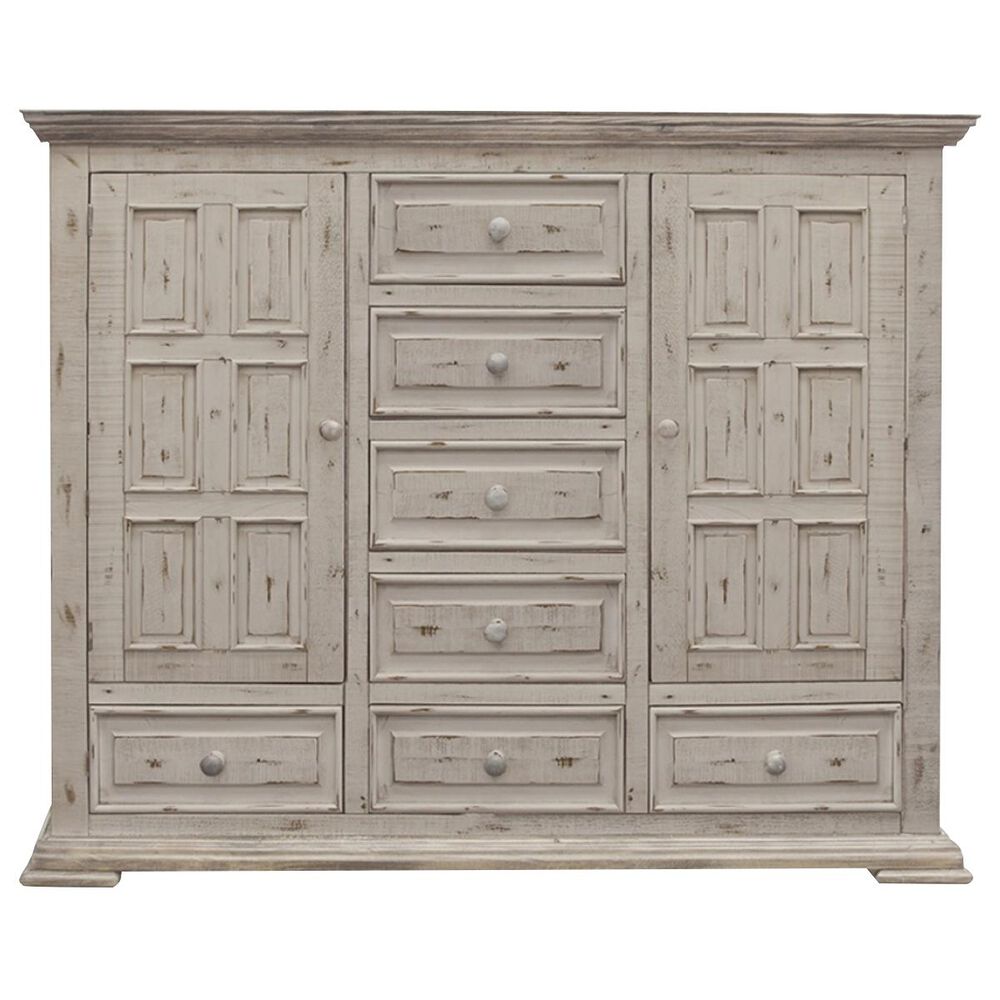Fallridge Pueblo White Mule Chest in White Distressed, , large