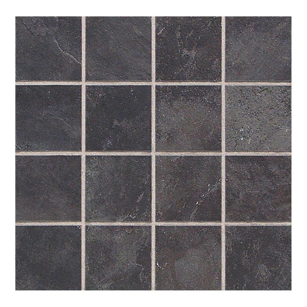 Dal-Tile Continental Slate Asian Black 12" x 24" Porcelain Mosaic Sheet, , large