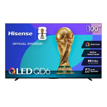 Hisense 100" Class QD6 Series QLED 4K in Black - Smart Fire TV, , large