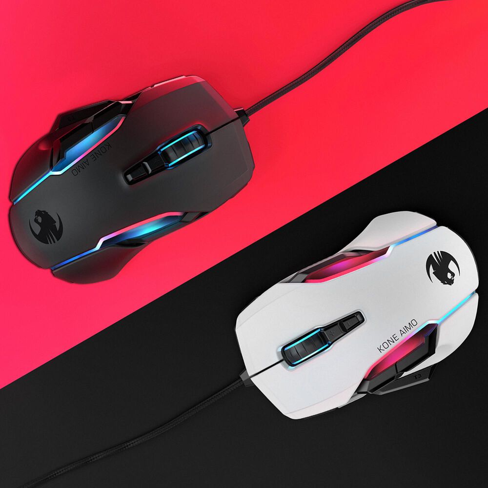Roccat Kone Aimo Remastered Rgba Smart Customization Gaming Mouse Nebraska Furniture Mart