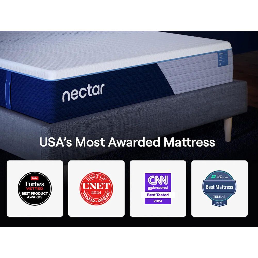 Nectar Classic Hybrid 5.1 Firm Twin Mattress, , large