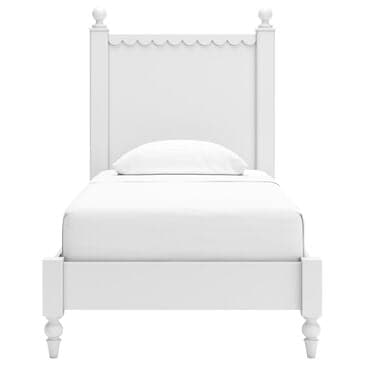 Ashley Mollviney Twin Panel Bed in Matte White, , large