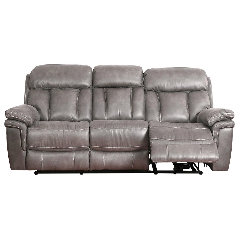 Blue River Estelle 3-Piece Power Reclining Living Room Set in Gunmetal, , large
