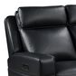 Italiano Furniture Valley Power Reclining Sofa in Black, , large