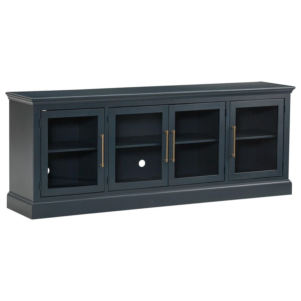Riva Ridge Byron 84" TV Console with 4 Doors in Malta Blue, , large