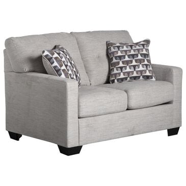 Ashley Mahoney Stationary Loveseat in Pebble, , large