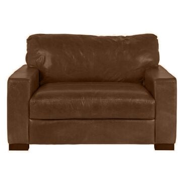 Softline Leather Chair and a Half in Splendor Chestnut, , large