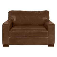 37B Leather Chair and a Half in Splendor Chestnut			